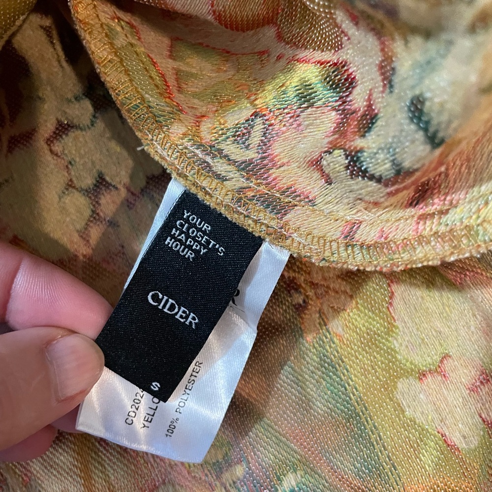 CIDER Floral Tapestry Mini Dress - Picture 8 of 14